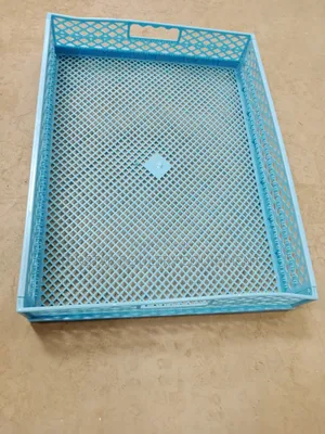 Blue Hatching Basket
