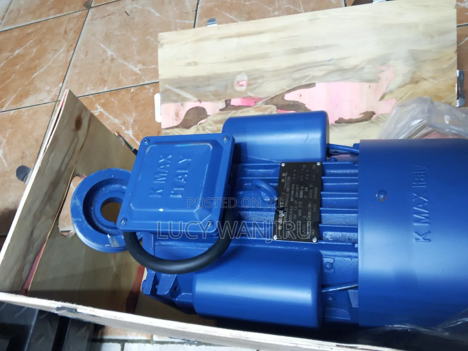 K-Max Motor 7.5hp/ Single Phase K-Max Motor