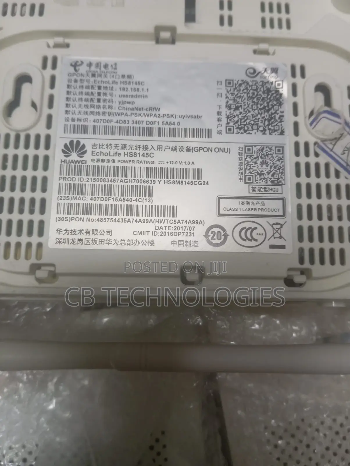 Xpon Huawe Hs8145s