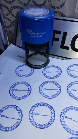 Plain Self Inking Rubber Stamp (With No Date)