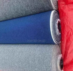 Rolls of Grey and Blue Delta 4mm Wall to Wall Carpets