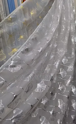 Flowered Sheer Curtains for Living Room and Bedroom