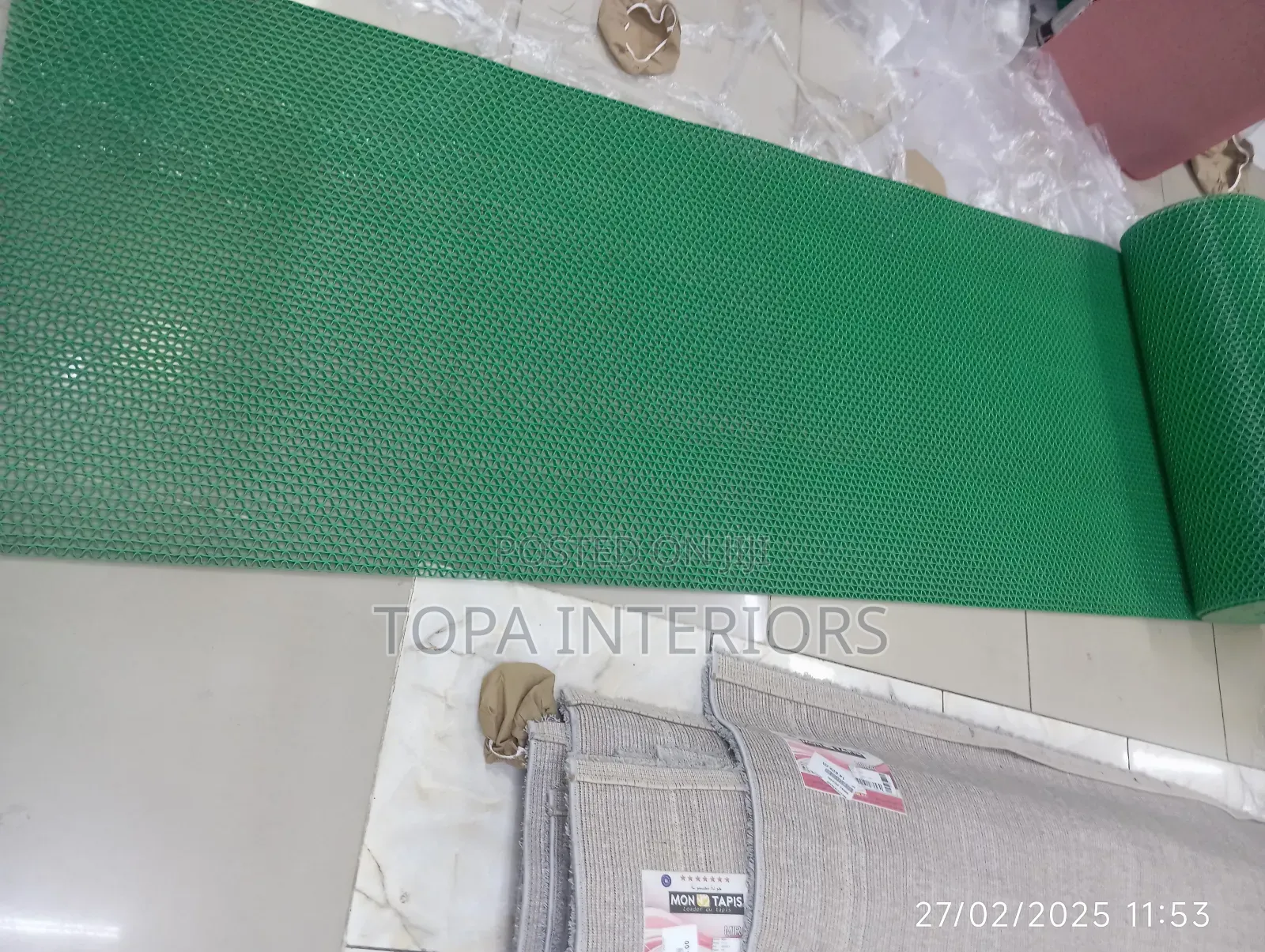 Green Perforated PVC Antislip Rubber Mats