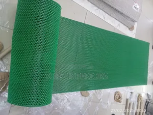 Green Perforated PVC Antislip Bathroom Rubber Mats
