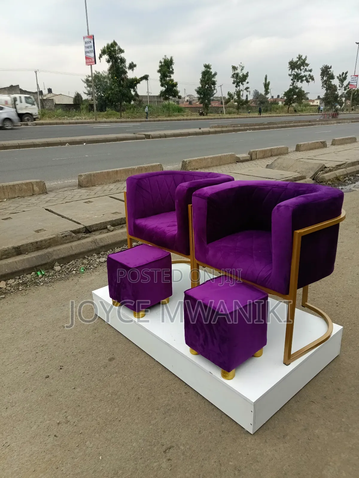 Pedicure Set, Unique Classy Design, Purple 