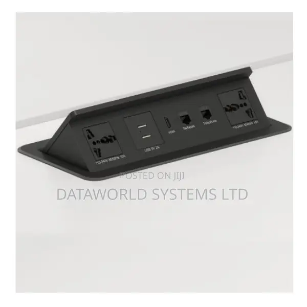 Black Pop-Up Multifunction Socket