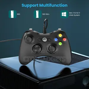 Wired Controller For Xbox 360, Controller For 360 With Dual-vibration