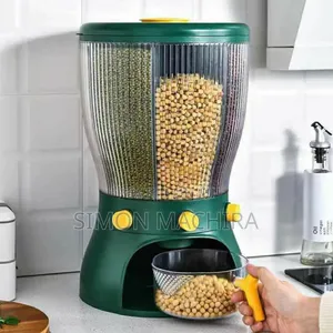 5l Rotating 3 Partition Cereal Dispenser