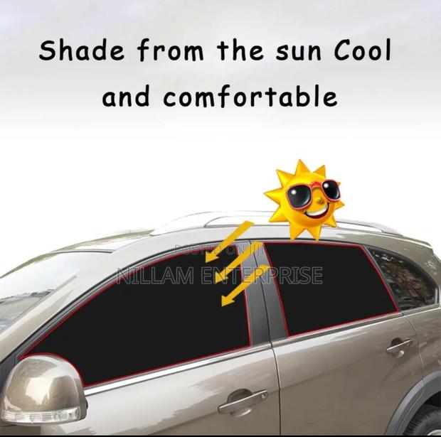 Magnetic Car Sunshade Summer Uv Protection Side Window Curtains - thumbnail 3
