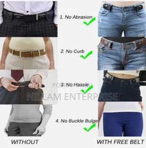 Buckless Free Size Belts*