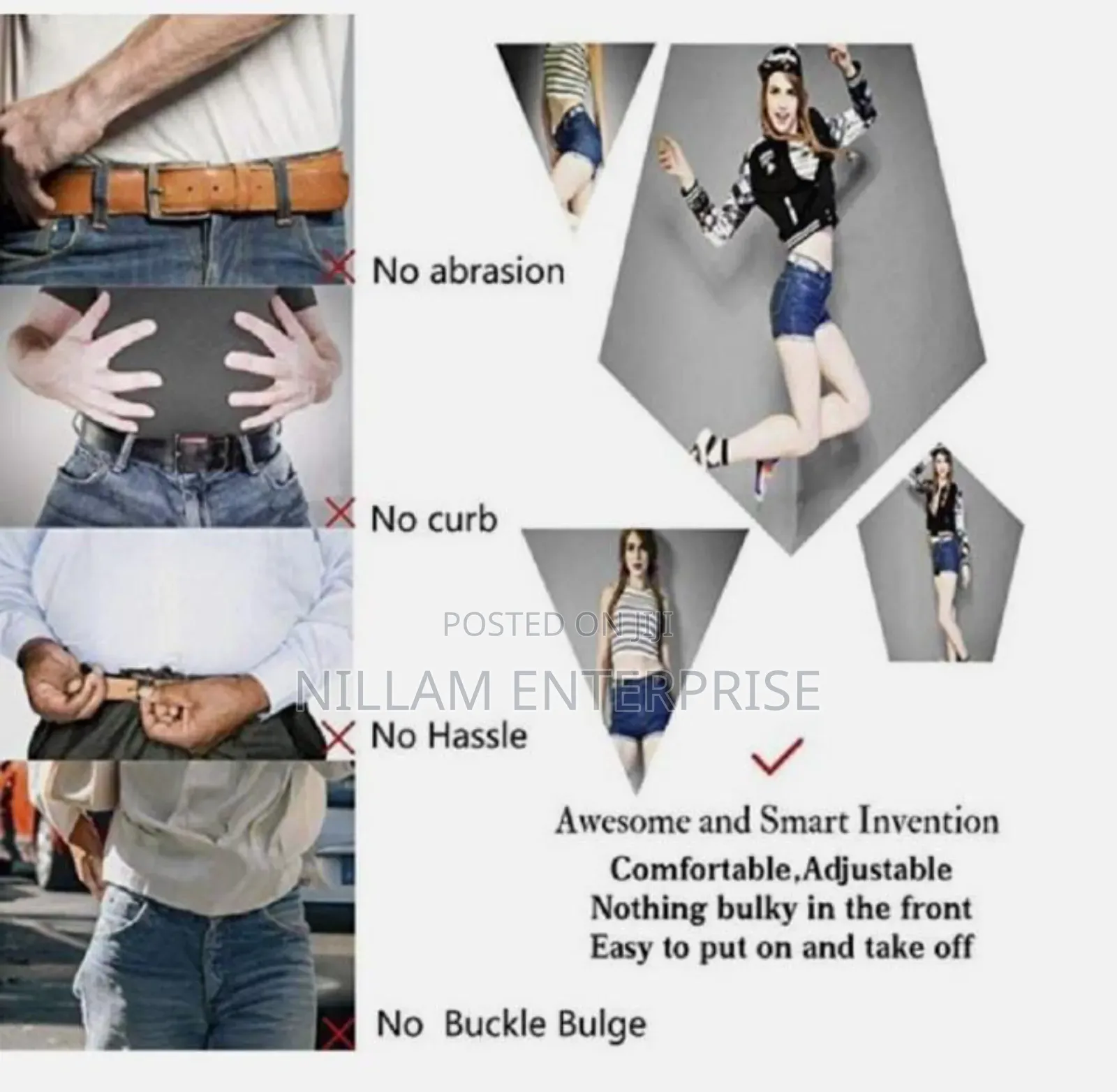 Buckless Free Size Belts*