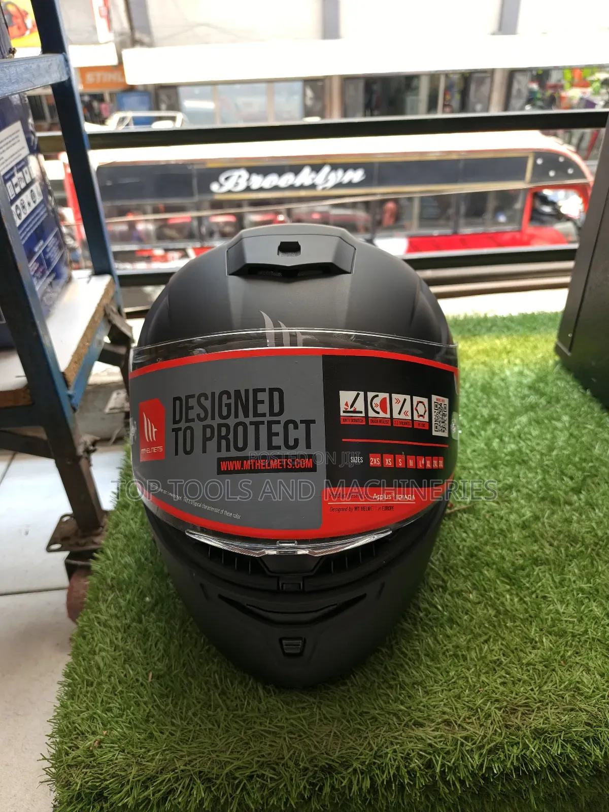 Hummer Solid Black Heavy Duty Motorcycle Helmet
