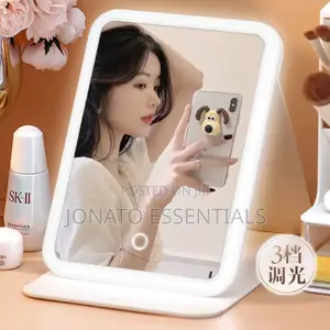 Rechargeable Led Makeup Mirror, Dimmable Light, Portable