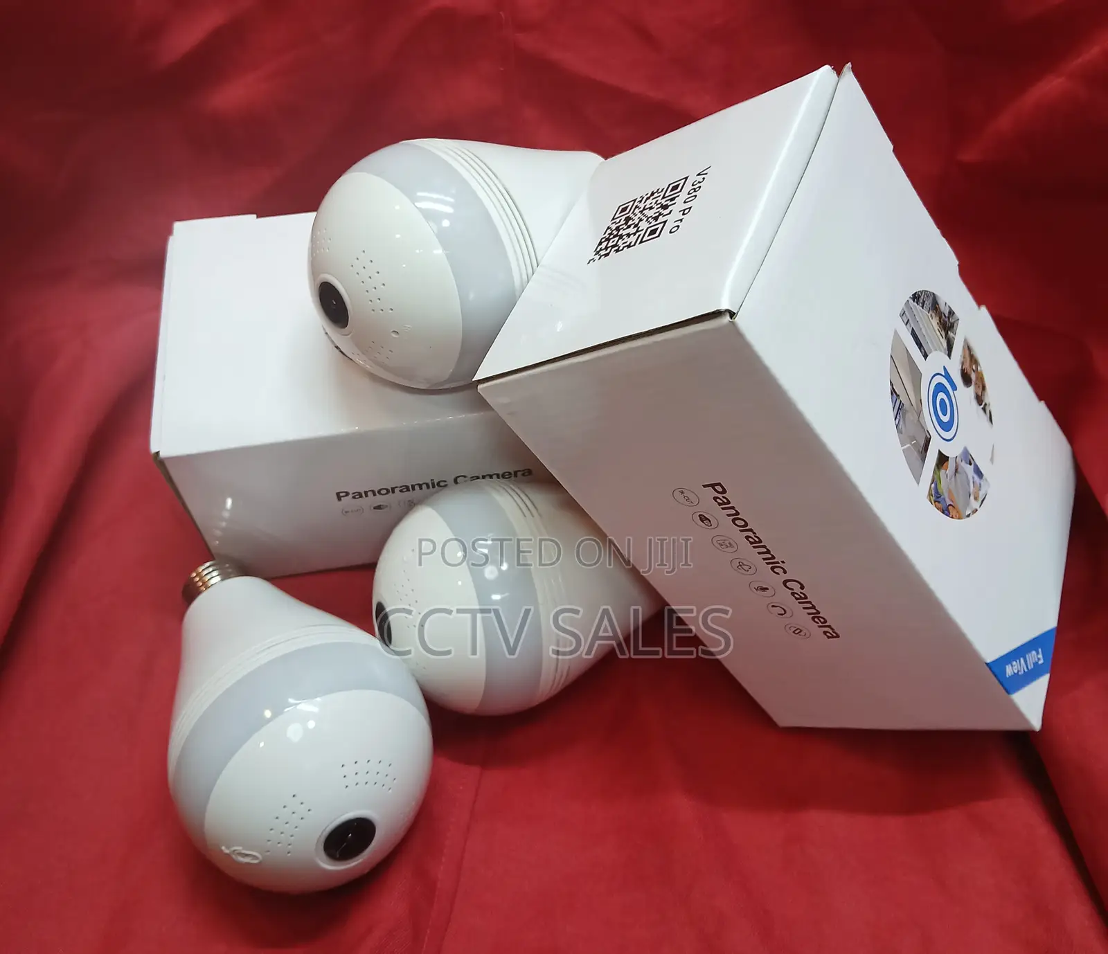 Wireless Wifi Light Bulb Camera, 360 Degree Bulb Security
