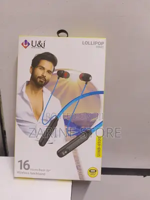 U I Wireless Neckband Earphone With Heavy Bass 130mah Battery Capaci