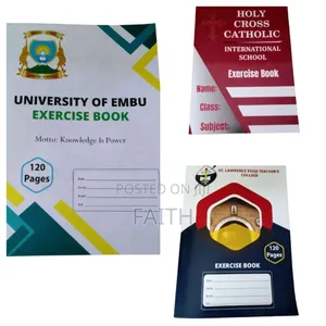 Exercise Books and Customized Books and All Stationeries for Schools.