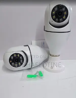 4mp Wifi Bulb Camera 360 V380 E27 CCTV Security PTZ Bulb Camera