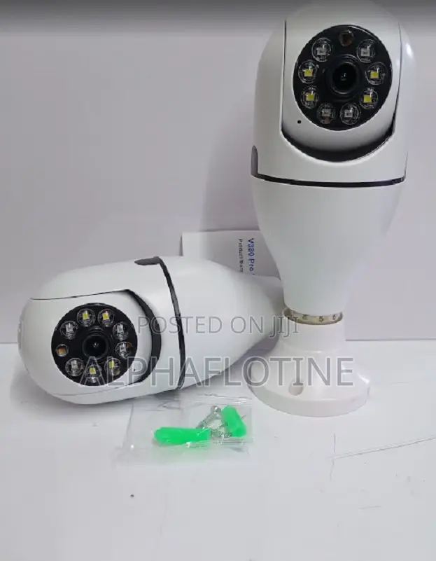 4mp Wifi Bulb Camera 360 V380 E27 CCTV Security PTZ Bulb Camera