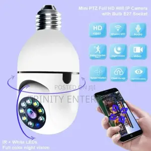 1080p CCTV Camera 360° Panoramic Bulb CCTV Wifi Ip PTZ