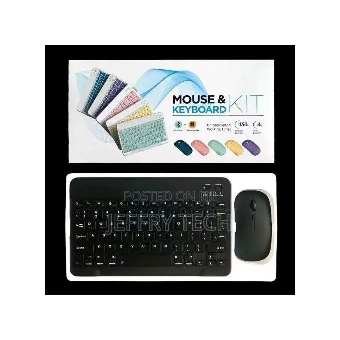Bluetooth Keyboard and Mouse Kit - Black