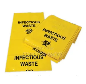 50 Litres Yellow Hospital Waste Liners 30" X 36"