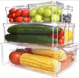 7pcs Stackable Fridge Storage Organizers