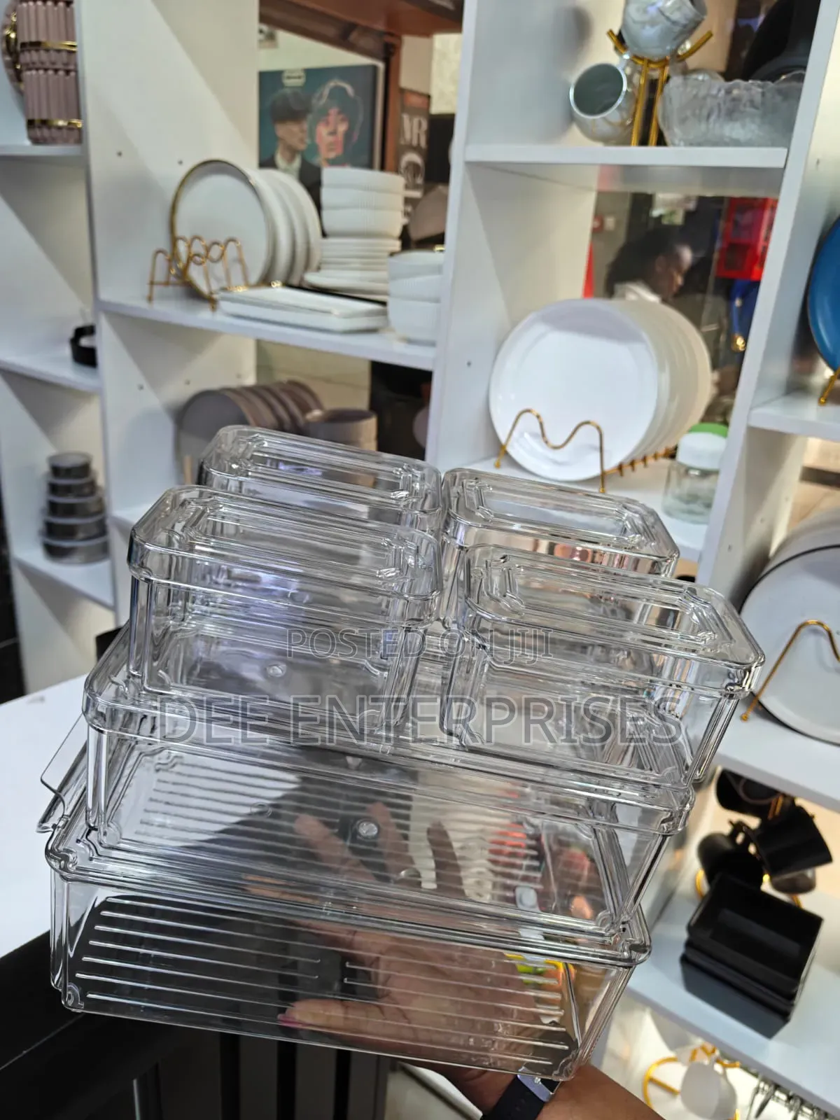 7pcs Stackable Fridge Storage Organizers
