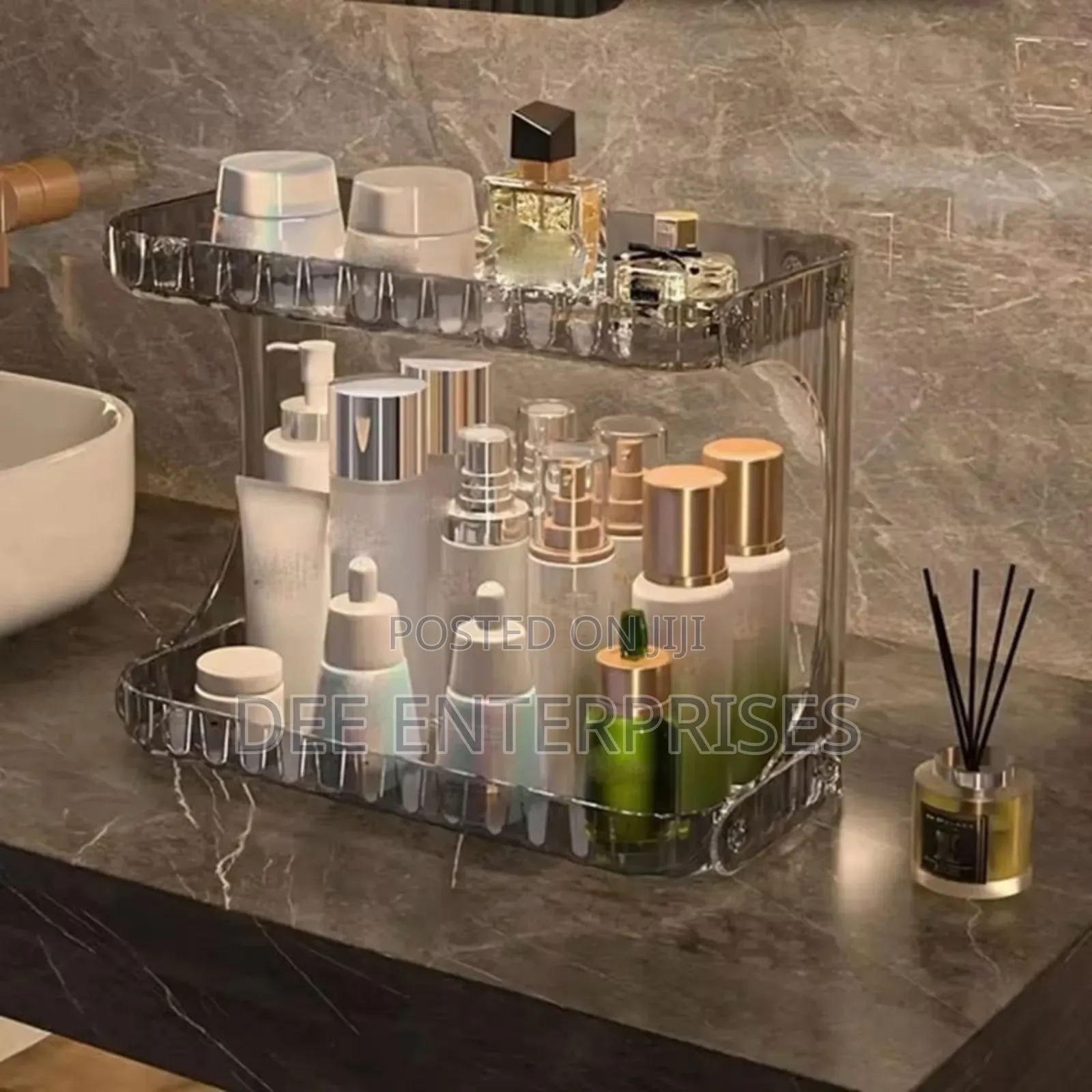 Double Layer Vanity Stand