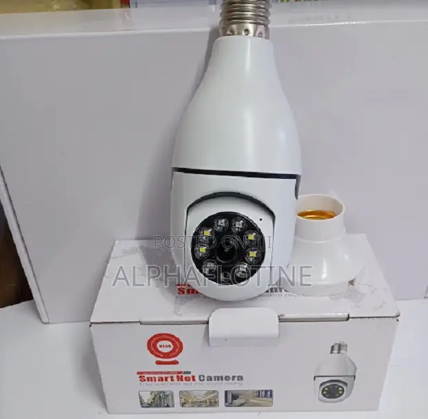 Wifi Enabled Single Lens Bulb Camera With V380 Pro App