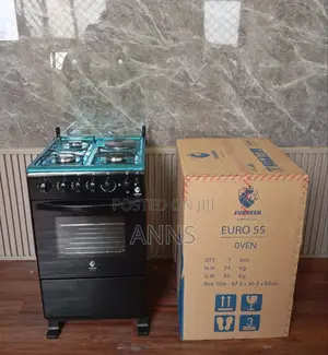 Euroken 50 by 55 Free Standing Cooker With Electric Oven Stocked