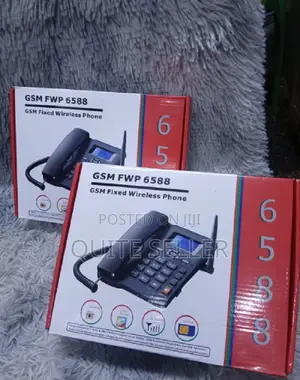 GSM 6588 Fixed Wireless Landline Phone With Software Upgrade Jack