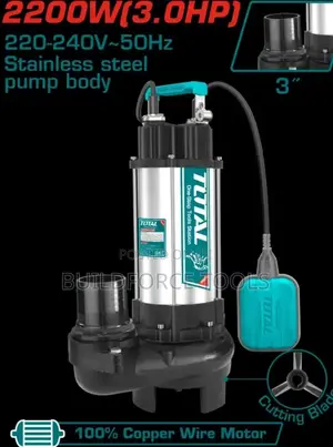 Total Sewage Submersible Pump 3hp With Cutting Blade TWP