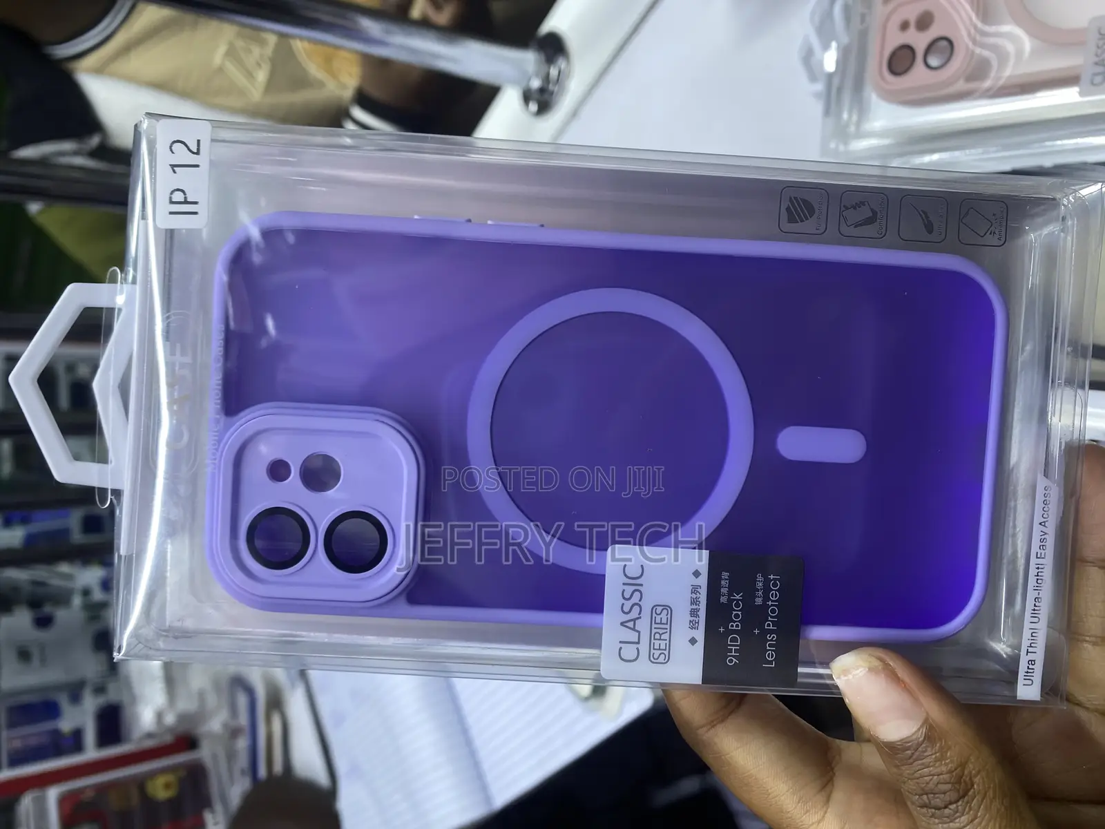 Jetech Magnetic Case for iPhone 12 Transluscent Matte Case