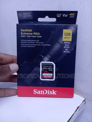 128gb Sandisk Extreme Pro SDHC Card for Camera 128gb