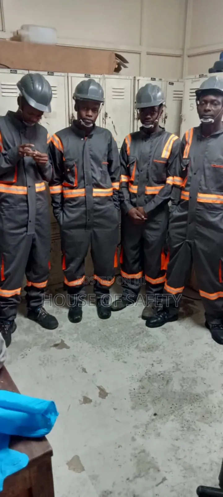 Grey Cargo Plus Orange Reflectors Normal Coveralls