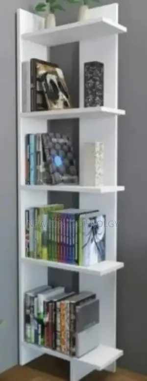 Sly Corner Bookshelf Décor Stand White Now Available