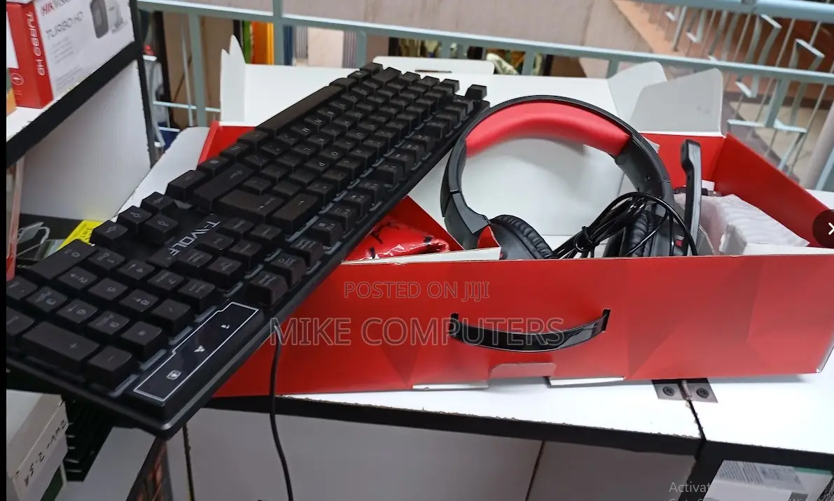 Gaming Keyboard Mouse Headset Set 4in1 Gamer
