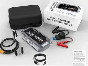 High Power Digital Jump Starter With Digital Compressor