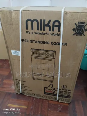 Mika Standing Cooker, 50cm X 60cm, 3 Gas Pool Jet Burners + 1 Rapid