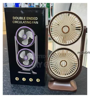 Hurricane Rechargeable 360 Dual Head Desktop Cooling Fan