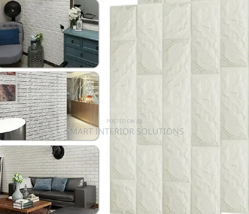 White 3d Foam Panels