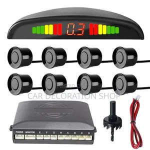 8pc Black Parking Sensors Compatible With All Cars
