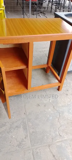 Elegant Wooden Kitchen Cabinet With Open Space Storage