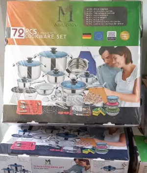 72pcs Marwaa Cookware Set Price Drop,