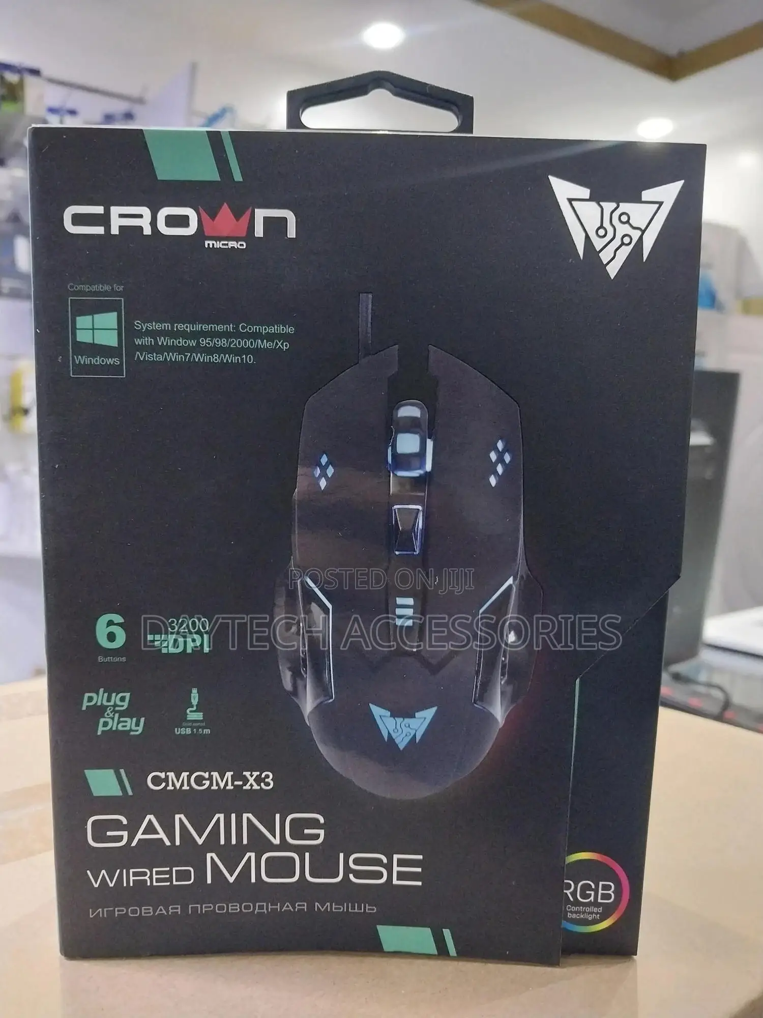 Crown Micro Gaming Mouse Wired CMGM-X3