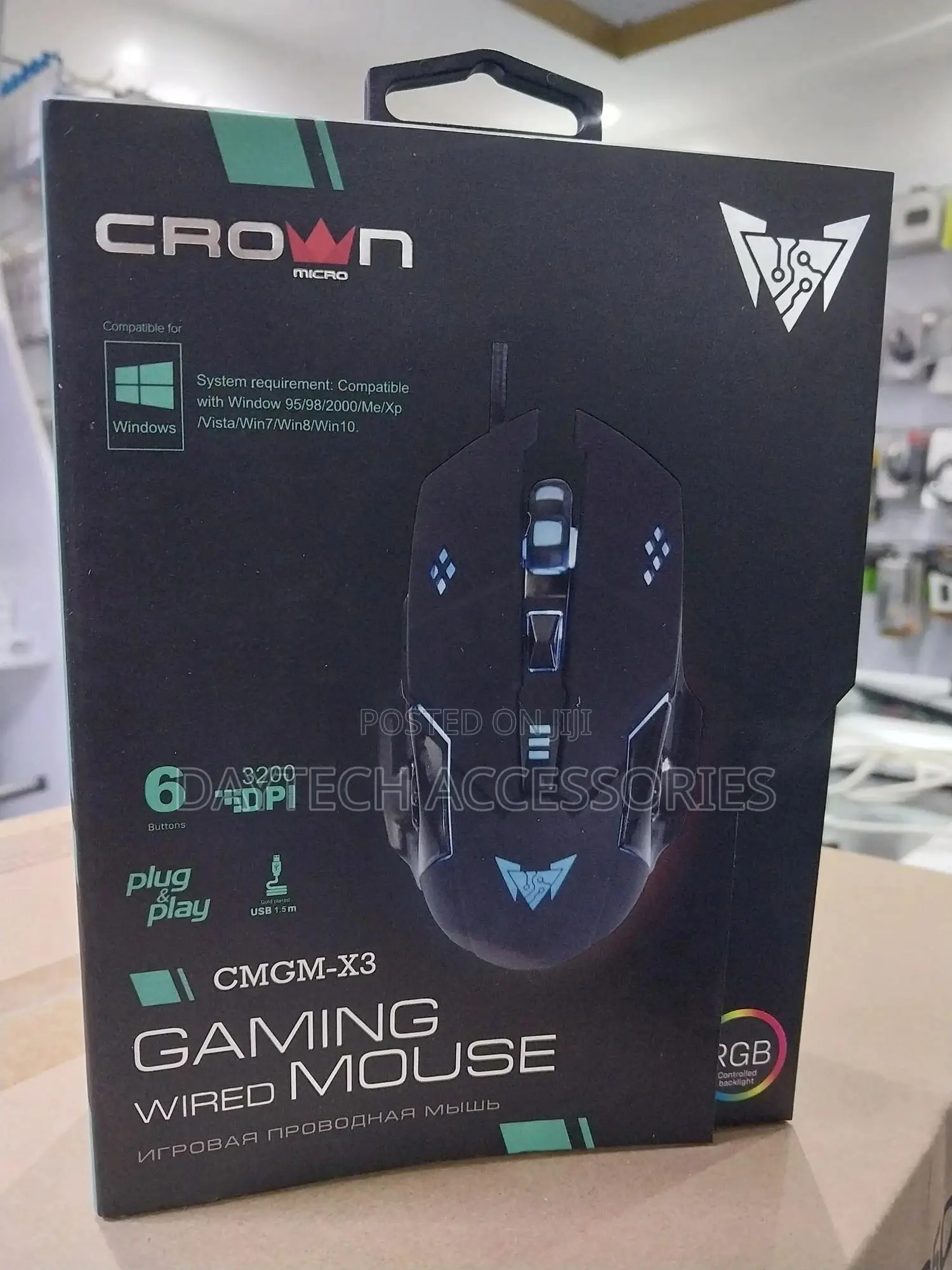 Crown Micro Gaming Mouse Wired CMGM-X3