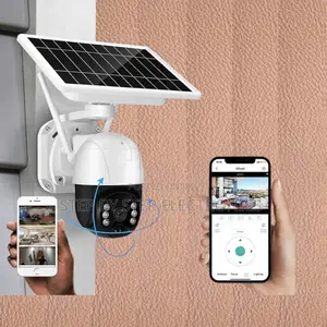 Outdoor Wireless 2-Way Audio 4g PTZ Rotating Solar Security Camera