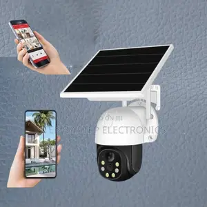 360° Pan Tilt Zoom Solar Powered 1080p Hd 2mp Outdoor PTZ CCTV Camera