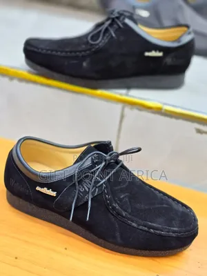 Black Clarks Wallabees