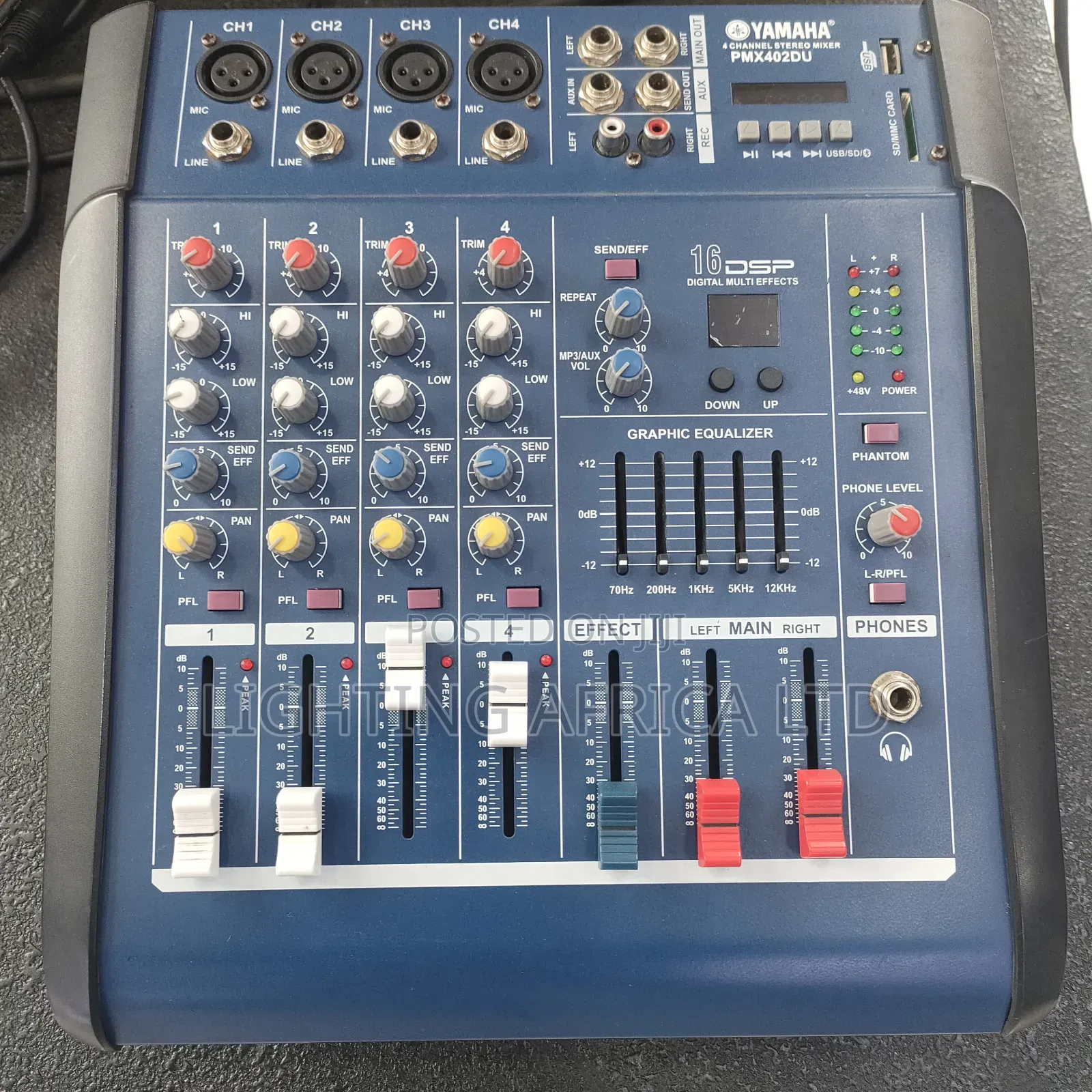 Dynamic 4 Channels Yamaha Proffesional Usb/Bluetooth Powered Mixer